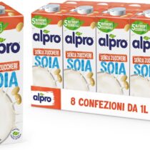 ⭕️ALPRO SENZA ZUCCHERI, Bevanda alla SOIA, 8 confezioni da 1 Litro