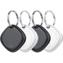 ⭕️Smart Air Tag 4 pezzi, Bluetooth Trova oggetti Compatibile con Apple Dov'è (solo iOS), Batteria sostituibile, IP67 impermeabile, adatto per bagagli, borse, portafogli, zaini, chiavi Tag Tracking