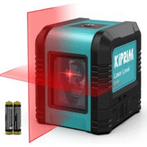⭕️Kiprim LV1R Cross Livella Laser Modulo Doppia Linea Verticale/Orizzontale Laser, IP54 Antipolvere, Impermeabile, Anti-Goccia da 1 m, ±4° Livellamento Automatico
