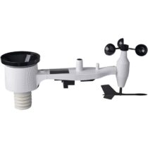 ⭕️ECOWITT senza fili Sensore da esterno WS69 per stazione meteo, 7 in 1 sensore meteo ad energia solare WIFI integrato nel pluviometro per il giardino di casa, solo accessorio