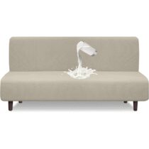 ⭕️Granbest Copertura impermeabile senza bracciolo Futon ad alta elasticità protezione per divano letto pieghevole antiscivolo senza braccioli (sabbia)