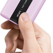 ⭕️VRURC Mini Power Bank 20000mAh USB C PowerBank Piccolo 22,5 W Ricarica rapida con 4 uscite 3 ingressi Caricatore portatile Travel Essentials Display LED compatibile con iPhone Android -Viola