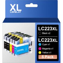 ⭕️LOFBLAT LC223XL Cartucce Compatibili per Brother LC223 XL per MFC J480DW J5320DW J4420DW J4620DW J4625DW J5620DW J5625DW DCP J4120DW J562DW (Nero,Ciano,Magenta,Giallo,5-Pack)