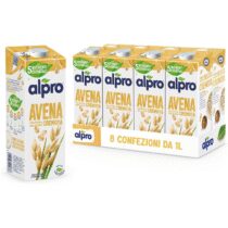 ⭕️ALPRO CLASSICO, Bevanda all'AVENA, 100% vegetale con vitamine B2, B12 e D2 (8 confezioni x 1 Litro)