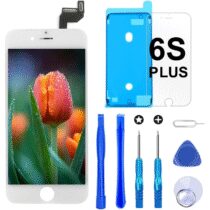 ⭕️Brinonac Display per iPhone 6S Plus Schermo Bianco 5,5 Pollici LCD Touch Screen Frame Vetro Schermo Kit Smontaggio Trasformazione Completo di Ricambio Utensili Inclusi