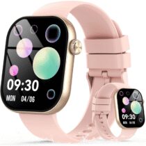 ⭕️Smartwatch Uomo Donna con Effettua o Risposta Chiamate, 2.01" Orologio Smartwatch Contapassi/Cardiofrequenzimetro/Sonno, 110+ Modalità Sportivo Fitness Tracker, Impermeabile 5ATM Smart Watch Rosa
