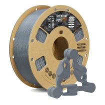 ⭕️OVERTURE Filamento PETG 1.75mm, 1kg Bobina(2.2lbs), Neatly Wound Durevole PETG Filament per Stampante 3D, Precisione Dimensionale +/- 0.02 mm, 3D Printer Filamento (Grigio Chiaro)