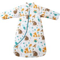 ⭕️MIKAFEN Sacco a pelo invernale per bambini Sacco a pelo per bambini 3,5 Tog Sacco a pelo in puro cotone Varie dimensioni dalla nascita ai 4 anni(Mondo animale,75-90 cm (6-18 mesi))