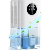 ⭕️Deumidificatore Casa da 1,8 L, Deumidificatore Portatile Elettrico e Ultra Silenzioso (≤35 dB), Touch Control, Spegnimento Automatico con Timer per Armadi, Bagno, Camera da Letto e Camper