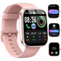 ⭕️Uaue AI Smartwatch Uomo Donna, 2025 Nuova Fitness Tracker Orologio con Voce AI/Quadrante AI, Chiamate Bluetooth/Cardiofrequenzimetro/Contapassi/Sonno/115+ Sportive, 1.91" Smart Watch Impermeabile IP68
