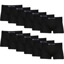 ⭕️Fullluwaa Boxer Uomo da 12 Pezzi，Mutande Uomo Confortevolezza, Elasticizzato, Traspirabilità, Resistente, Boxer Uomo Cotone (Taglia S - 4XL)
