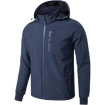 ⭕TONY BACKER Giacca Jacket Uomo In Softshell Impermeabile Antivento con Cappuccio Giubbotto Caldo Per Trekking Casual 6860