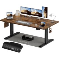 ⭕Homall 160x80 CM scrivania regolabile in altezza, scrivania da ufficio con quattro sezioni, scrivania per computer con funzione di memoria.