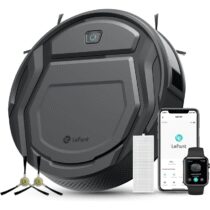 ⭕️Lefant Robot Aspirapolvere, 2200Pa, Autonomia 120 Minuti, Controllo App/Wi-Fi/Alexa, Potenziamento Tappeto, Ultrasottile 7,8cm Aspirapolvere Robot Ideale per Peli Animali, Pavimento Duro, M210P Grigio