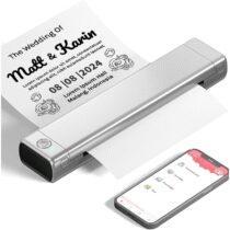 ⭕️Phomemo M08F Stampante Portatile A4 Senza Fili Per i Viaggi, Stampante Mobile Bluetooth Stampante Termica Inkless Supporta Carta A4 Compatibile con Phone & PC l'ufficio Scolastico Aziendale