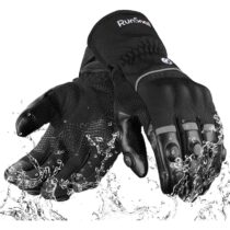 ⭕️2KP CE Guanti Moto Invernali per Uomini e Donne, Guanti per Moto Impermeabili, Guanti per Motociclisti Lunghi, Guanti Touchscreen per BMX ATV MTB Riding, Racing su Strada