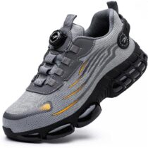 ⭕️GemChve Scarpe Antinfortunistiche Uomo Donna Leggere Traspiranti Sneakers Antiscivolo Scarpe Sicurezza con Punta in Acciaio Regolazione Rapida dei Lacci 36-46 EU