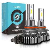 ⭕️KOYOSO Lampadine 9012/HIR2 LED 10000LM, Kit Lampada Sostituzione per Alogena Lampade e Xenon Luci, 12V 6000K Bianco
