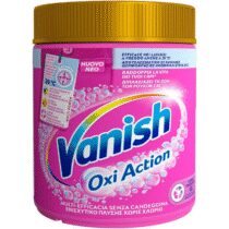 ⭕️Vanish Oxi Action Multipower Polvere Rosa, Smacchiatore per Capi Colorati, 1 Confezione da 500 g di Smacchiatore per Bucato, Additivo Lavatrice Multiazione senza Candeggina