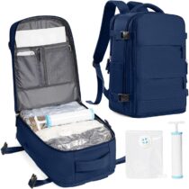 ⭕️SZLX Zaino Ryanair 40x30x20 Sottovuoto Zaino da Viaggio 40x30x20 Wizzair Donna da escursionismo sportivo impermeabile Zaino Casual Laptop da 14 Pollici con porta di ricarica USB Scomparto per Scarpe