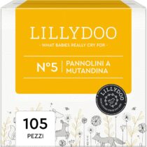 ⭕️Pannolini a mutandina LILLYDOO, taglia 5 (12-17 kg), Pacco Mensile (105 pezzi) Confezione da 5 x 21