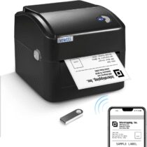 ⭕️vretti Stampante Etichette Termica Professionale con WiFi e USB, Senza Cartuccia, Risparmio 70%, Testina 3X Durata 99.99% Scansione Riuscita, Compatibile con Amazon, DHL, eBay, Shopify
