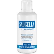 ⭕️Saugella Dermoliquido Detergente Intimo Quotidiano, pH 3.5, Antiodore, Rinfrescante e Tonificante, con Salvia e Acido Lattico, 750 ml