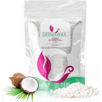 ⭕️Dermawax Perle di Cera al Cocco Ipoallergeniche-Ceretta Brasiliana Multidirezionale per Depilazione Viso, Sopracciglia, Intimo, Bikini & Ascelle-Adatta a Tutti i Tipi di Pelle (0,4 kg, Cera di Cocco)