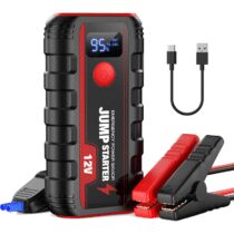 ⭕️Booster Avviamento Auto Avviatore Batteria - Portatile Moto Emergenza Jump Starter Buster Professionale avviatore Motori 12 V 2000A 13200Mah Adatto per Benzina da 6L e Diesel 5L