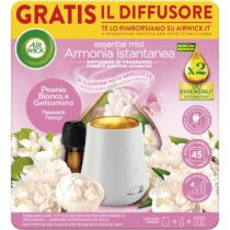 ⭕️Airwick Armonia Istantanea Profumatore per Ambienti, Confezione con 1 Diffusore di Oli Essenziali e 1 Ricarica per Diffusore di Oli Essenziali alla Fragranza Peonia e Gelsomino