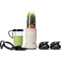 ⭕️nutribullet Pro 900, Frullatore Elettrico, Tritatutto, Frullatore Smoothie, Frullatore Tritatutto Multifunzione, Potenza 900W, Bicchiere da 700ml e 900ml, Tortora, NB910MASN