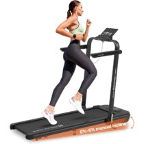 ⭕️Mobvoi Home Treadmill SE Inclinato AI Intelligente Tapis Roulant Elettrico 1-12km/h Pieghevole 3 in 1 Tappetino da Passeggio Portatile Compatto da 2,5HP con Telecomando TicSports Zwift Kinomap 120kg