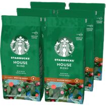 ⭕️STARBUCKS House Blend Caffè Macinato Tostatura Media, 6 Sacchetti da 200g (1,2kg)