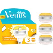 ⭕️Gillette Venus Comfortglide LAMETTE DONNA RICAMBIO per RASOIO DONNA Cocco Plus Olaz, LAMETTE (da 5 Lame), per una Rasatura Liscia e Profonda, Skin Cushion con Idratante Olaz, idea regalo