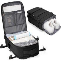 ⭕️BJLFS Borse da Cabina per Ryanair 40x30x20 Zaino Wizzair Sottovuoto da viaggio 40x20x25 Bagaglio a Mano con compressione sottovuoto,Zaino Easyjet 45x36x20,Zaini Casual per laptop da 14 pollici