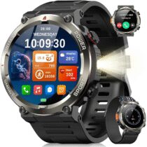 ⭕️Blackview Smartwatch Uomo, Orologio Intelligente Fitness con Chiamate Bluetooth,1.45" Militari Smart Watch Tracker 100+ Modalità Sportive per Cardiofrequenzimetro,SpO2, Torcia,Bussola per Android iOS