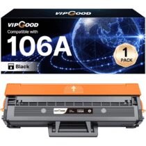 ⭕️VIPGOOD 106A W1106A Toner con Chip Compatibile per HP 106A W1106A Cartuccia Toner per Laser MFP 137fnw 137fwg 135a 135r 135w 135wg 107w 107a 107r (Nero, 1-Pack)