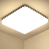 ⭕️Plafoniera LED Soffitto Quadrata 20W, Lampada da Soffitto LED Moderno 4000K 2000LM Plafoniera Bagno IP44 Impermeabile Plafoniere da Ufficio Luce Soffitto per Camera da Letto Cucina Soggiorno Balcone