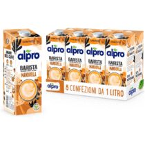 ⭕️ALPRO BARISTA, bevanda alla MANDORLA, 100% vegetale, ideale con il caffè (8 confezioni x 1 Litro)