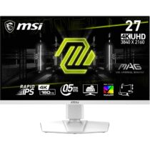 ⭕️MSI MAG 274URFW Monitor Gaming da 27" UHD - Pannello IPS rapid (3840 x 2160), 160 Hz/0,5 ms (GtG, Min.), Gamut di colori 133% sRGB, VESA DisplayHDR 400 - DisplayPort 1.4a, HDMI™, USB Type-C, Bianco