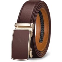 ⭕️BULLIANT Cintura Uomo, Cintura Pelle Uomo Cricchetto Automatica Fibbia 35mm,Trim Regolabile per Adattars