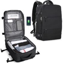 ⭕️SZLX Zaino Ryanair 40x30x20 Sottovuoto Zaino da Viaggio 40x30x20 Wizzair Donna da escursionismo sportivo impermeabile Zaino Casual Laptop da 14 Pollici con porta di ricarica USB Scomparto per Scarpe