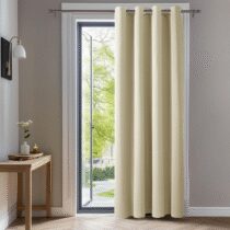 ⭕️Deconovo Tenda Oscurante da Interno 260 CM Altezza 1 Pannello, Termica Isolante per Interni Finestre con Anelli, 140x260 CM, Beige Scuro
