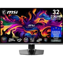 ⭕️MSI MPG 321URX QD-OLED 31,5" 4K UHD Gaming Monitor - Pannello OLED Quantum Dot 3840 x 2160, 240Hz / 0,03ms, 99% DCI-P3, ΔE≤2, DisplayHDR True Black 400, KVM, RGB - DP 1.4a, HDMI 2.1, USB Type-C